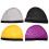 4 elastische -Caps, unisex, glatt, bunt, Dome-Form 2