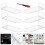 6er-pack schwebendes schuhregal aus , schuhdisplay 6