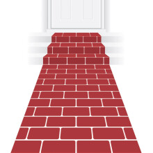 Beistle 53935 Red Brick Runner