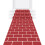 Beistle 53935 Red Brick Runner 1