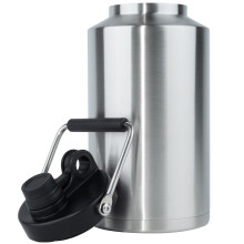 Kerilyn Pichet isotherme d'un gallon avec poigne d'un gallon, grande bouteille d'eau double vide en acier inoxydable pour boissons chaudes et