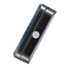 1Stk Solarleuchte Für Außenwand Schwarz ABS Pir Sensor IP65 Wetterfest