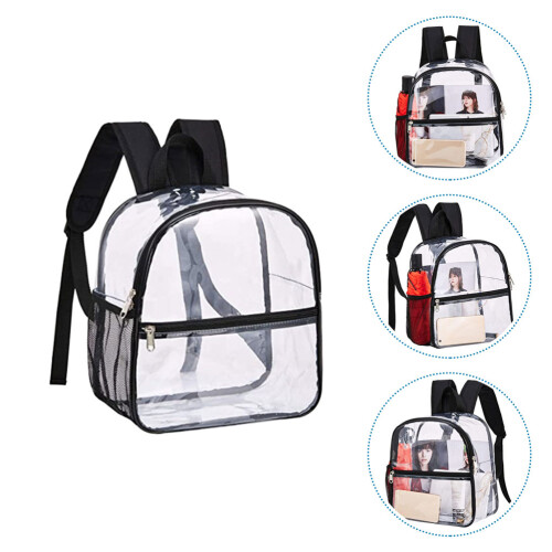 Transparenter Rucksack PVC, Durchsichtige Schultertasche 2