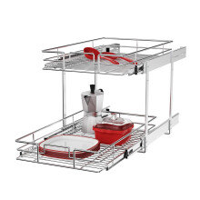 ROOMTEC Organizzatore individuale per armadietti estraibili (27,9 cm di larghezza x 45,7 cm di profondit?) Portaspezie a 2 livelli, per armadiett