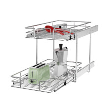 ROOMTEC Organizzatore individuale per armadietti estraibili (27,9 cm di larghezza x 21 cm di profondit?) Organizzatore per portaspezie a 2 livell