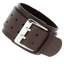 1 doppeltes lederarmband mit großem verschluss für herren
