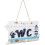 Mediterrane Handgeschnitzte Holz Wc Schild 8