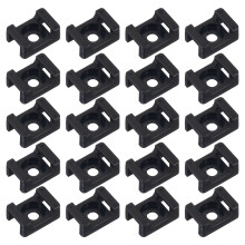 120st Kabelbinderhalter Reißverschluss Nylon Kabelbaum