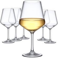 Fantastiska Abby - Sasha - 14-ounce okrossbara Tritan-vinglas (set med 6) Vinglas av plast teranvndbara BPA-fria Diskmaskinsskra Perfekt fr u