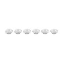 Le Creuset Set med 6 Vancouver Pinch Bowls 2 Oz White