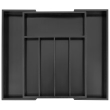 Bamboo Cutlery Drawer Organiser Trays, Expandable Utensil Organiser for Kitchen Drawer, Adjustable Silverware and Flatware Holder, Drawer Dividers for