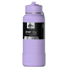 Hydrapeak 32-Unzen-Sport-Isolierwasserflasche mit Strohhalm- oder Chug-Deckel, auslauf- und auslaufsicher, hlt Getrnke 24 Stunden lang kalt, 12 Stu