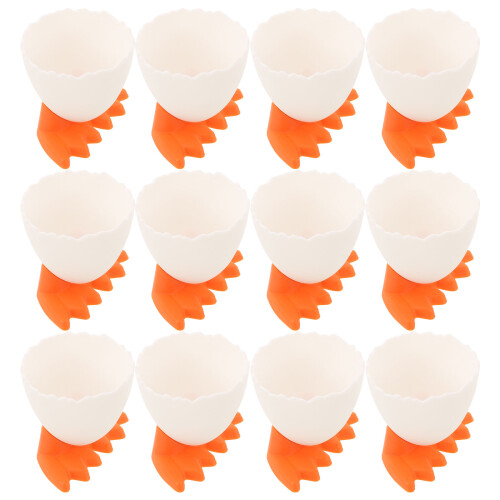 12 eierbecher, cartoon-eierhalter für weiche eiern zum
