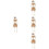 4-teiliges Skelett-Set, , für Halloween- 8