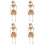 4-teiliges Skelett-Set, , für Halloween- 7