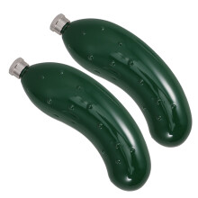 2 gurkenform, tragbar, auslaufsicher, grün