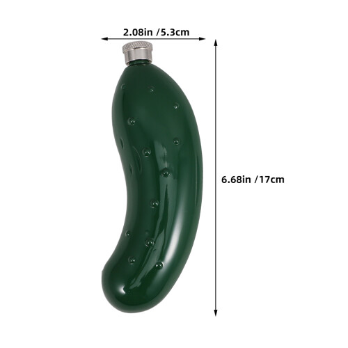 2 gurkenform, tragbar, auslaufsicher, grün 1