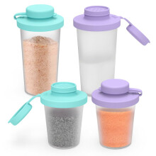 Sophico Petit ensemble de salire et poivrire avec couvercles en sinlicone rsistants l'humidit, mini shaker pices de 120 ml pour le campi
