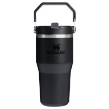Stanley IceFlow 2.0 Flip Straw Tumbler met handvat 20 oz | Draai het deksel en opklapbaar rietje | Lekbestendige waterfles | Ge?oleerd roestvrij staa