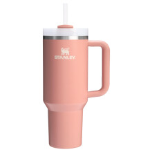 Vaso STANLEY Quencher H2.0 con asa y pajita 40 oz | Tapa de estado de flujo de 3 posiciones | Portavasos Compatible para Viajes | Acero inoxidabl