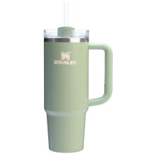 Vaso STANLEY Quencher H2.0 con asa y pajita 30 oz | Tapa de estado de flujo de 3 posiciones | Portavasos Compatible para Viajes | Acero inoxidabl