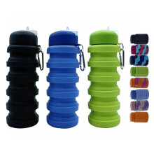 Dontinhu Sammenklappelige vandflasker 3 Pack 16oz (ca. 500ml) Rejse B?rbar Sport Vandflaske Silikone Foldbare Vandflasker til Gym Camping Udend?r