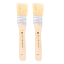 2 holz-ölgemäldepinsel kurzer griff für künstler – 1#