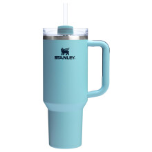 Vaso STANLEY Quencher H2.0 con asa y pajita 40 oz | Tapa de estado de flujo de 3 posiciones | Portavasos Compatible para Viajes | Acero inoxidabl