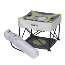 KidCo - Seggiolino per attivit? da viaggio GoPod ad altezza regolabile con tappetino Seggiolone portatile Centro attivit? per bambini (Pistacchio