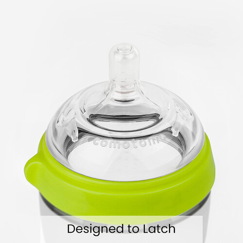 Comotomo Babyflasche Doppelpack, Grün, 150ml 1