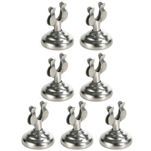 1 Set 7 Pcs 4cm Party Mini Whorl U Shape Table Number Holders (Silver)