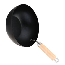 Mini Kochpfanne Aus Mit Holzgriff Antihaft Wok Camping