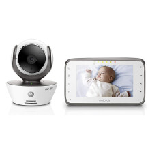 Motorola MBP854CONNECT Dual-Mode-Babyphone mit 4,3-Zoll-LCD-Elternmonitor und Wi-Fi-Internetanzeige 720p