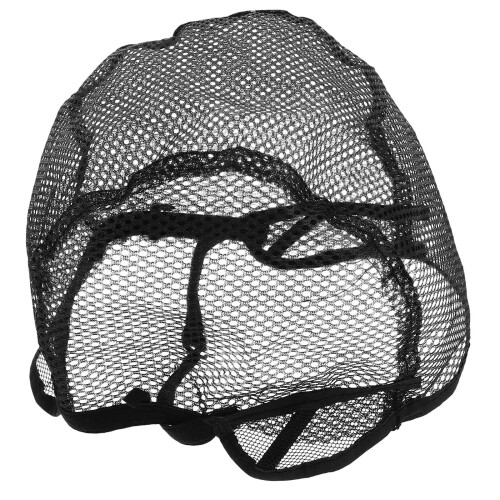 2 feste Netz-Perückenmützen, elastisch, verstellbar (schwarz)