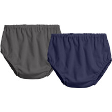 Gemaakt in de VS 2-Pack Babyjongens en Babymeisjes Unisex Luiercovers, Charcoal/Navy, 4T