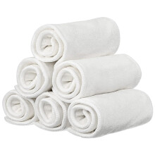 Paquet de 6 doublures d'inserts en microfibre de rayonne pour adultes couches lavables pour soins d'incontinence 4 couches lavables rutilisables