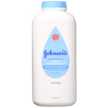 Johnson & Johnson Pure Fcule de mas en poudre pour bb avec aloe vera apaisant et vitamine E 15 onces (paquet de 6) (8978449)
