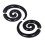6 schwarzer horn spiral stretcher piercing 4