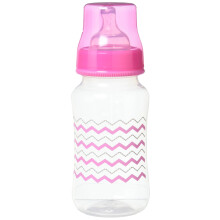 Cribmates 2-delige Brede Fles Walvis Zigzag Roze/Grijs Veelkleurig
