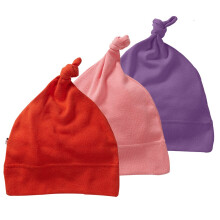 Babysoy Eco Essential 3-delad enknutad mssa/hattset (0-6 mnader rosa)