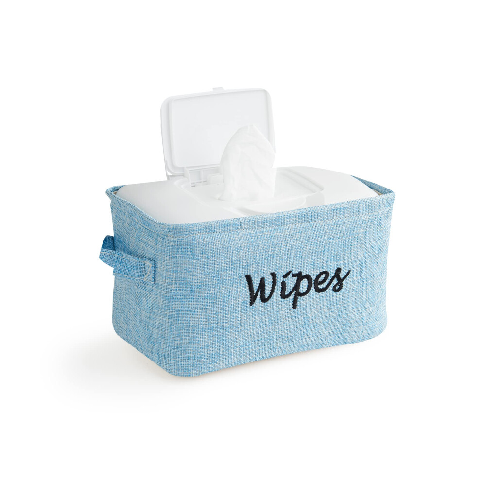 Baskets For Organizing Wipes And Newborn Essentials Diaper And Wipes Organizer Embroidered Baby Shower Gifts For Moms Linen Basket With Dejaroo