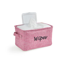 Dejaroo - Cestini per organizzare salviette e articoli essenziali per neonati Organizer per pannolini e salviette ricamato Regali per baby shower