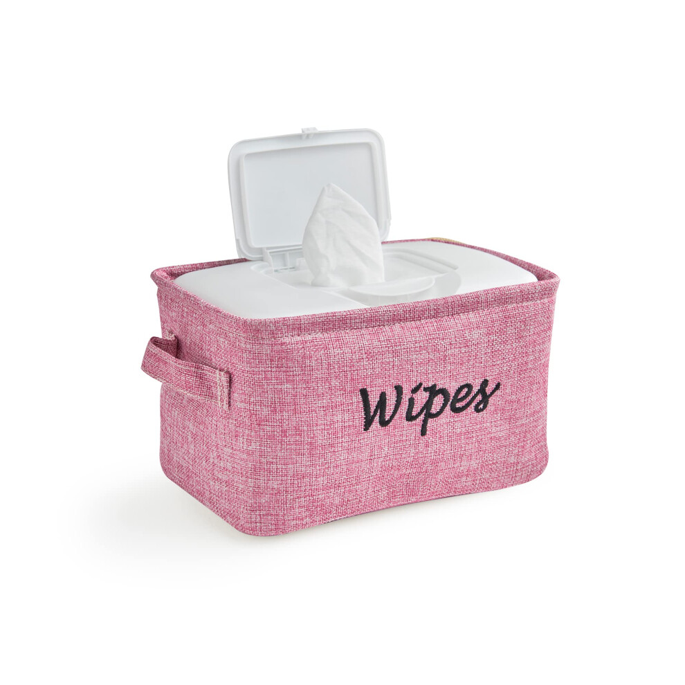 Baskets For Organizing Wipes And Newborn Essentials Diaper And Wipes Organizer Embroidered Baby Shower Gifts For Moms Linen Basket With Dejaroo