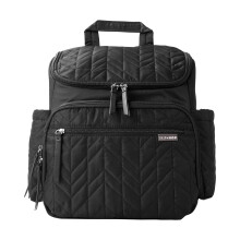 Mochila para paρales Skip Hop: Bolsa de viaje multifunciσn para bebι Forma con cambiador y accesorio para cochecito, color negro azabache
