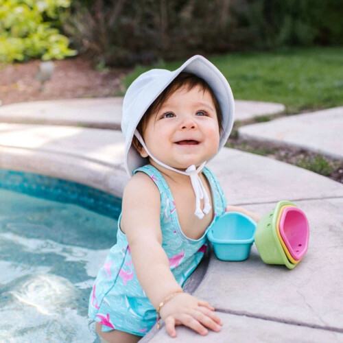 Breatheasy Bucket Zonnehoed-Wit-0/6mo 2