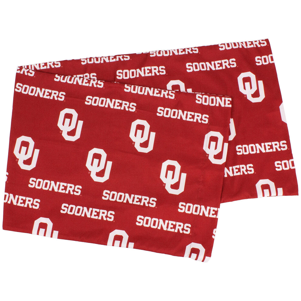 College Covers Everything Comfy Oklahoma Sooners Pillowcase Body Pillow 20"""" X 60"""" Includes 1 Pillowcase