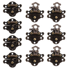 20Pcs Vintage Dark Brown Metal Jewelry Box Buckle Latch for DIY Use