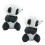 2Stk Plüsch Panda Clips Fotohalter Wohnaccessoire 5