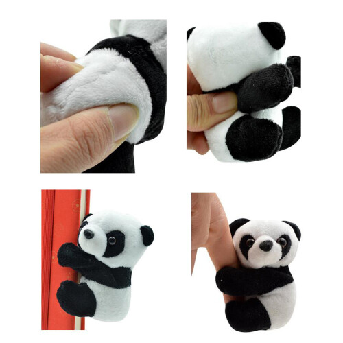 2Stk Plüsch Panda Clips Fotohalter Wohnaccessoire 2