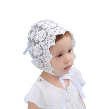Baby Bonnet -pitsinen kukkainen aurinkohattu nauhanauhalla Photo Prop -pipopipo 0-18M tytille